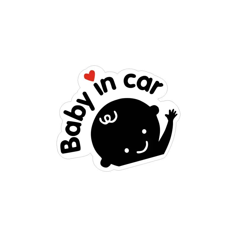 Baby on car, autocolant, dimensiune 90x90 mm, model 028